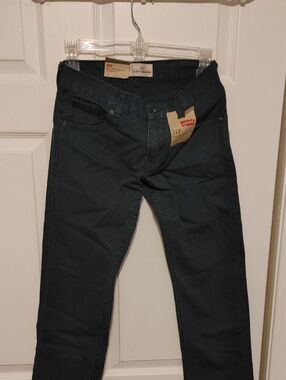 Levi's Slim Straight Jeans in Dark Teal-Blue